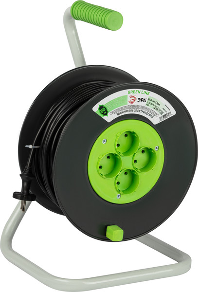 Изображение товара Удлинитель на катушке ЭРА Greenline KAT-2x1.5-50m / Б0065097