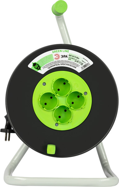 Изображение товара Удлинитель на катушке ЭРА Greenline KAT-2x1.5-50m / Б0065097