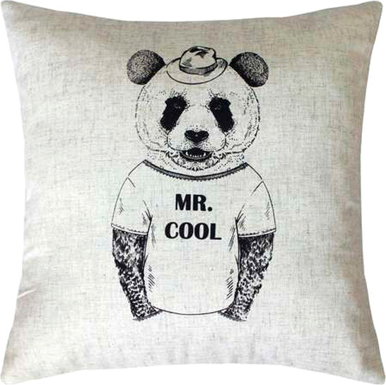 Изображение товара Подушка декоративная MATEX Bibop Line Панда / 32-212 (темно-серый/коричневый)