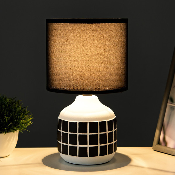 Изображение товара Прикроватная лампа Risalux Гликерия 9627131 (белый/черный)