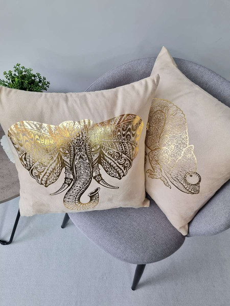 Изображение товара Подушка декоративная MATEX Luxury. Хамелеон / 52-340 (бежевый)