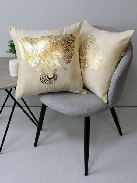 Изображение товара Подушка декоративная MATEX Luxury. Хамелеон / 52-340 (бежевый)