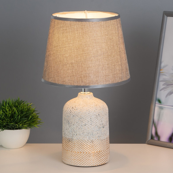 Изображение товара Прикроватная лампа Risalux Джина 9627147 (бежевый/серый)