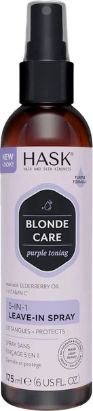 Изображение товара Спрей для волос HASK Несмываемый 5-в-1 для светлых волос (175мл)