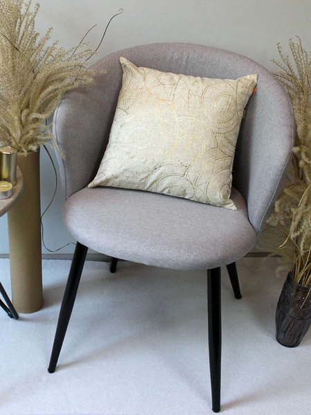 Изображение товара Подушка декоративная MATEX Luxury Line. Волны / 42-709 (светло-золотистый)