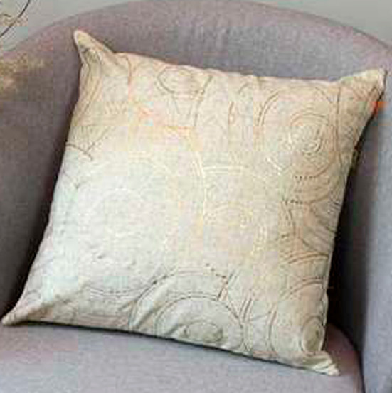 Изображение товара Подушка декоративная MATEX Luxury Line. Волны / 42-709 (светло-золотистый)