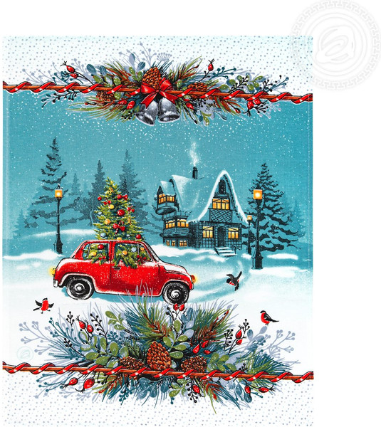 Изображение товара Набор полотенец АртПостель Огонек из рогожки 45x60