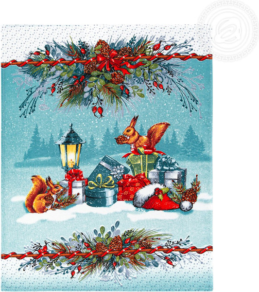 Изображение товара Набор полотенец АртПостель Огонек из рогожки 45x60