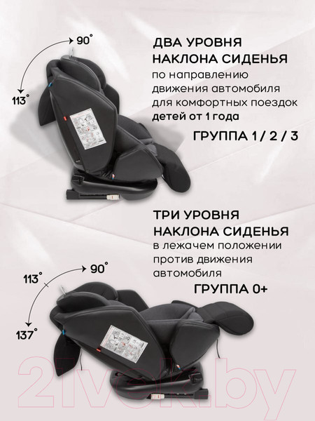 Изображение товара Автокресло Amarobaby Favorite Isofix С усиленной боковой поддержкой / AB24-20FAV/0910 (черный/графит)