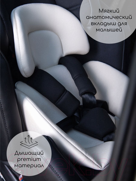 Изображение товара Автокресло Amarobaby Favorite Isofix С усиленной боковой поддержкой / AB24-20FAV/0910 (черный/графит)