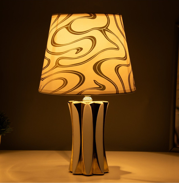 Изображение товара Прикроватная лампа Risalux Сабина 9673026 (золото/белый)