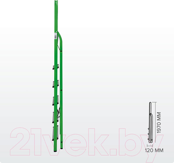 Изображение товара Лестница-стремянка Новая Высота NV 1130 / 1130106-021 (зеленый)