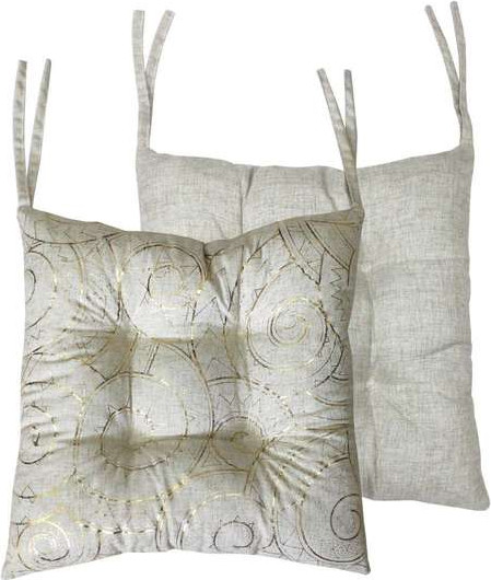 Изображение товара Подушка на стул MATEX Luxury Line. Волны / 44-123 (серый)