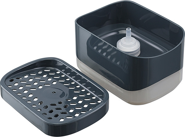 Изображение товара Дозатор моющего средства с подставкой для губки Smart Solutions Nori SS0000225 (темно-серый)