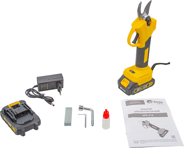 Изображение товара Секатор аккумуляторный Edon APS-21A / 28304