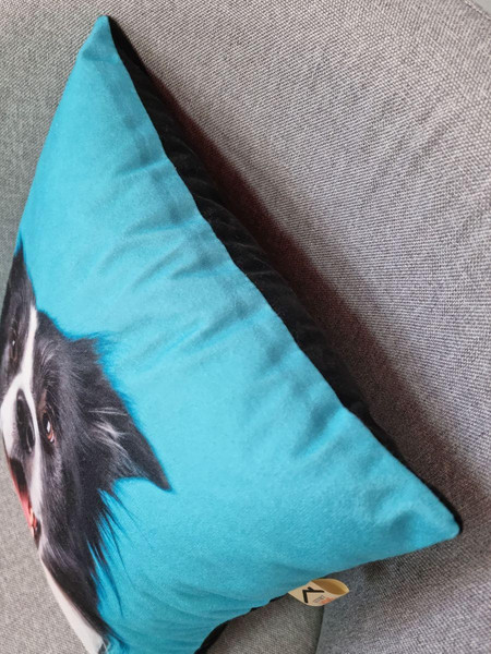 Изображение товара Подушка декоративная MATEX Fantasy Animals. Аусси / 58-731 (черный/белый/голубой)