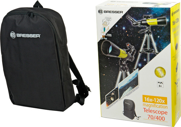Изображение товара Телескоп Bresser 70/400 + рюкзак черный 88-80961
