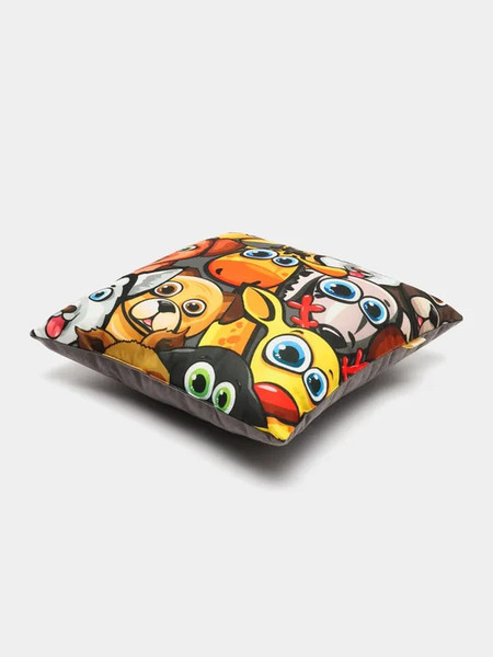 Изображение товара Подушка декоративная MATEX Fantasy Line. Зверюшки / 28-208 (коричневый/черный)