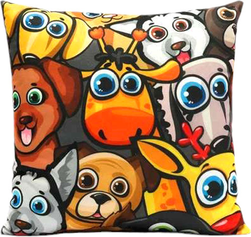 Изображение товара Подушка декоративная MATEX Fantasy Line. Зверюшки / 28-208 (коричневый/черный)