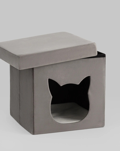 Изображение товара Пуф Stool Group Store Pet с ящиком / HS-PT55 V17 (антрацитовый)