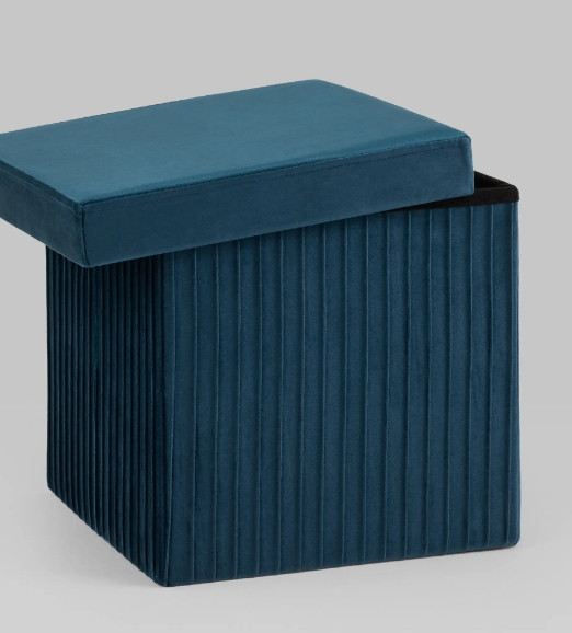 Изображение товара Пуф Stool Group Store Square с ящиком / HS15-F12 V70 (синий)