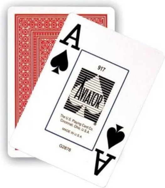 Изображение товара Игральные карты U.S. Games Systems Aviator Jumbo Index / 1000876-r (красный)