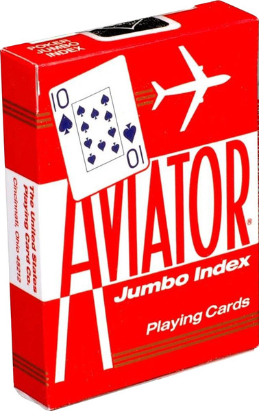Изображение товара Игральные карты U.S. Games Systems Aviator Jumbo Index / 1000876-r (красный)