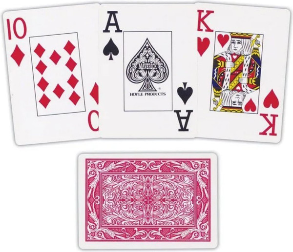 Изображение товара Игральные карты U.S. Games Systems Maverick Jumbo / 130011911-r (красный)