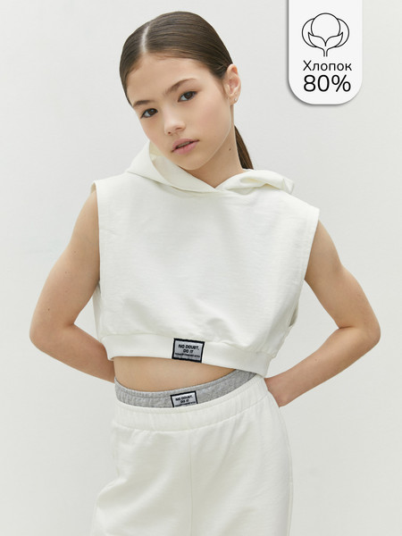 Изображение товара Топ детский Amarobaby Nood / AB-OD24-N2701/00-146 (белый, р.146)