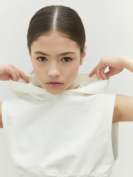 Изображение товара Топ детский Amarobaby Nood / AB-OD24-N2701/00-146 (белый, р.146)