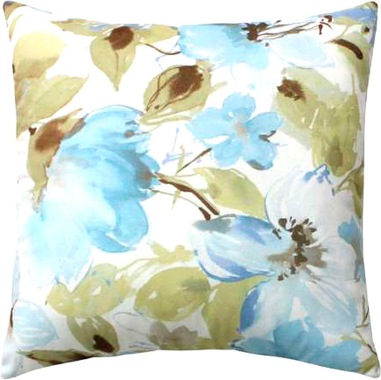 Изображение товара Подушка декоративная MATEX Concept Line. Голубые цветы / 33-660 (голубой)