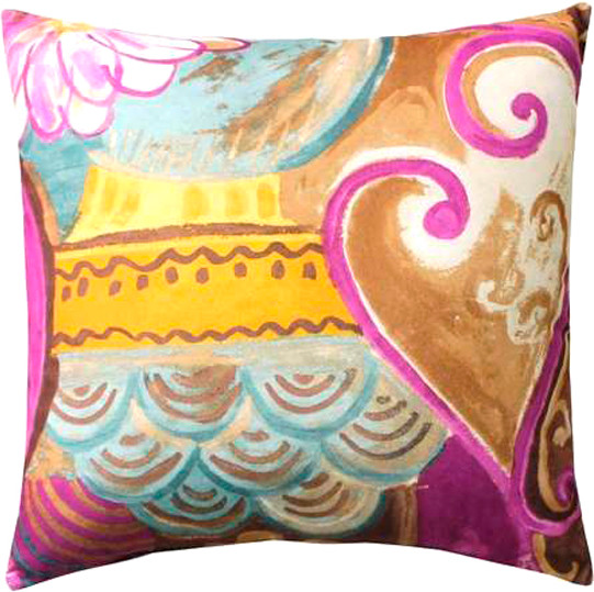 Изображение товара Подушка декоративная MATEX Concept Line. Театр 2 / 33-684 (коричневый/фуксия)