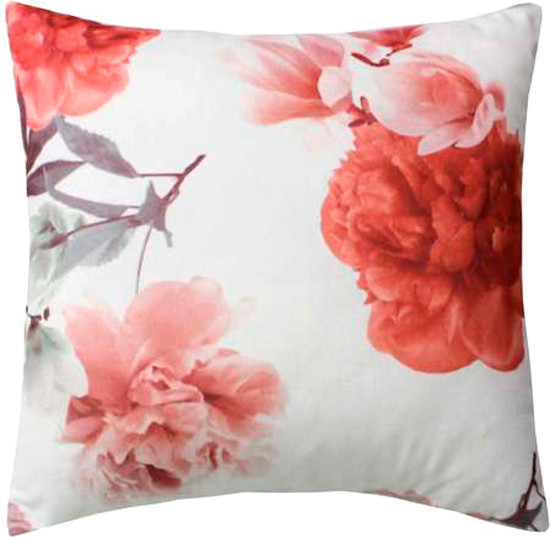 Изображение товара Подушка декоративная MATEX Concept Line. Красные пионы / 33-783 (белый/красный)