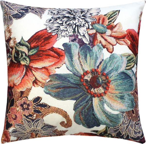 Изображение товара Подушка декоративная MATEX Concept Line. Гобелен 2 / 51-862 (белый/бирюзовый/синий)