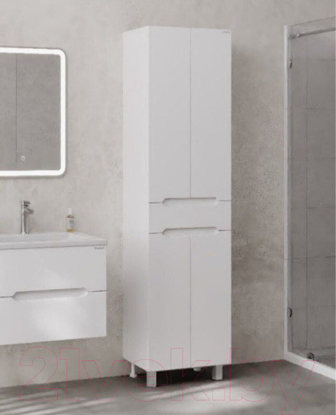 Изображение товара Шкаф-пенал для ванной Onika Айленд 50 / 405003 (белый)