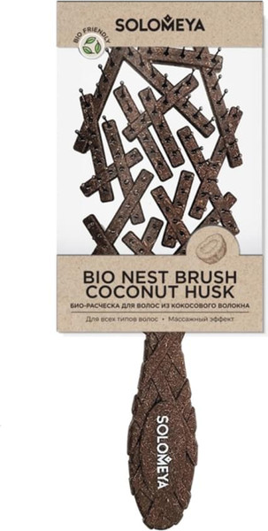Изображение товара Расческа Solomeya Bio Nest Brush Coconut Husk / 14-2077