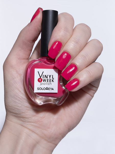 Изображение товара Лак для ногтей Solomeya One Week Vinyl Polish True Red тон 37 (13мл)
