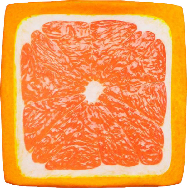 Изображение товара Подушка на стул MATEX Frutis Cuadro Line. Грейпфрут / 30-881 (оранжевый/красный)