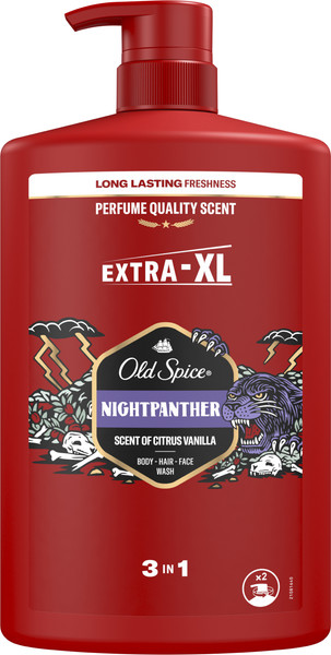 Изображение товара Шампунь-гель для душа Old Spice Nightpanther 3в1 (1л)