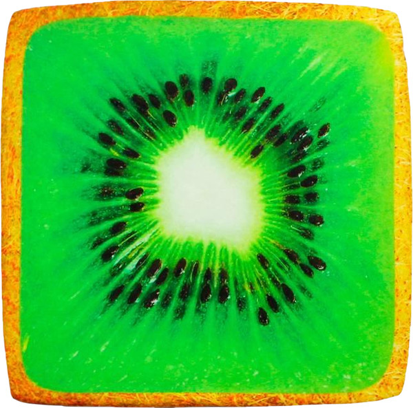 Изображение товара Подушка на стул MATEX Frutis Cuadro Line. Киви / 30-898 (зеленый/светло-коричневый)