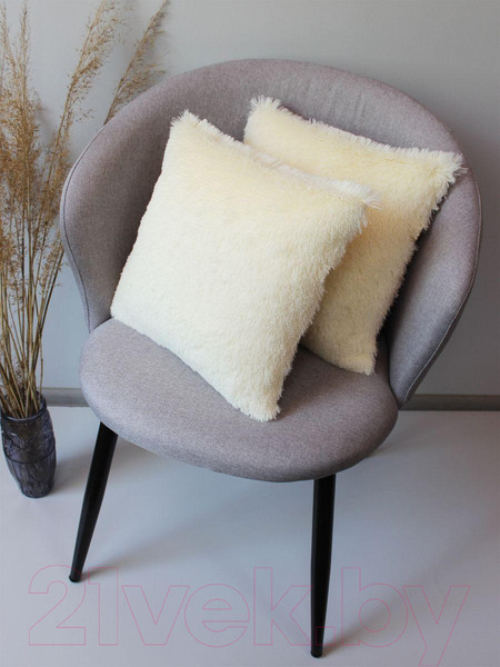 Изображение товара Комплект подушек декоративных MATEX Plush Line / 55-198 (2шт, молочный)