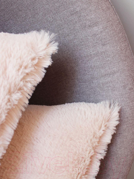 Изображение товара Комплект подушек декоративных MATEX Plush Line / 55-204 (2шт, бежевый)