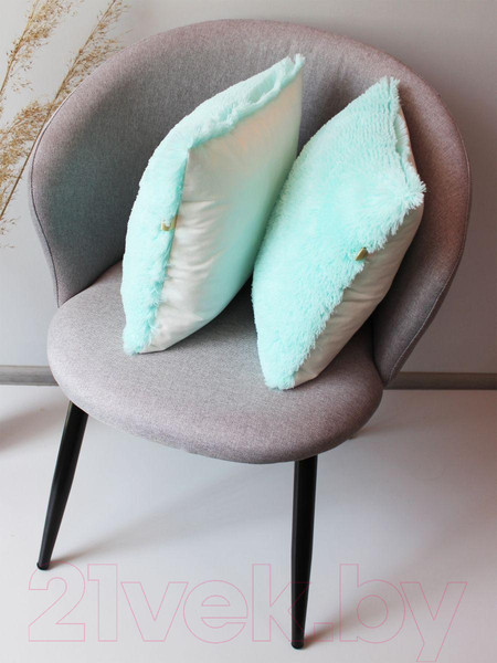 Изображение товара Комплект подушек декоративных MATEX Plush Line / 55-655 (2шт, бирюзовый)