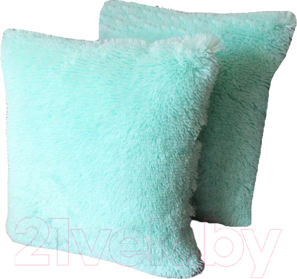 Изображение товара Комплект подушек декоративных MATEX Plush Line / 55-655 (2шт, бирюзовый)
