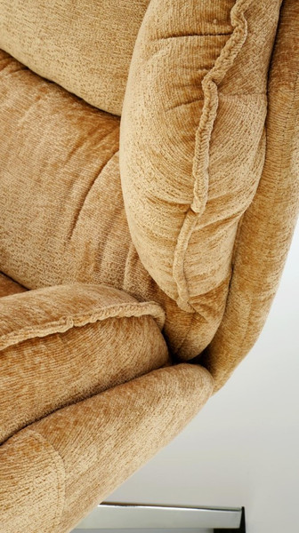 Изображение товара Кресло мягкое Halmar Guido (горчичный/хром)