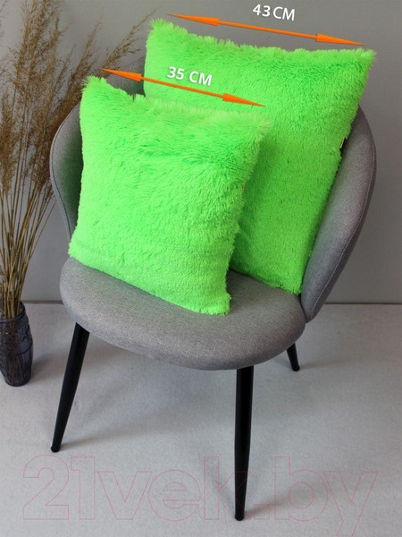 Изображение товара Комплект подушек декоративных MATEX Plush Line / 56-911 (2шт, салатовый)