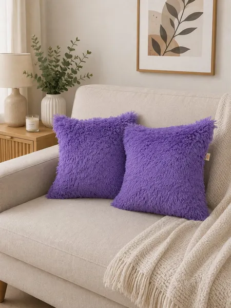 Изображение товара Комплект подушек декоративных MATEX Plush Line / 59-158 (2шт, фиолетовый)