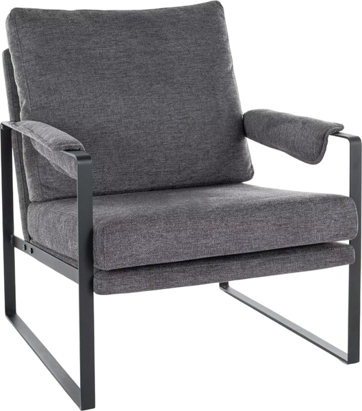 Изображение товара Кресло мягкое Signal Focus (Brego 18 темно-серый/черный матовый)