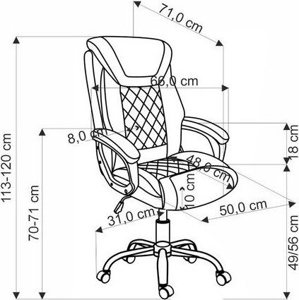Изображение товара Кресло офисное Halmar Helder 2 (черный)