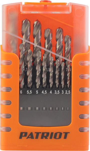 Изображение товара Набор сверл PATRIOT HSS №2 1.0-10.0мм / 815010545 (19шт)